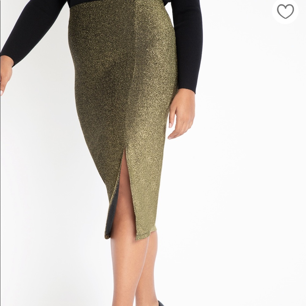 NWT Sparkle Skirt with Slit